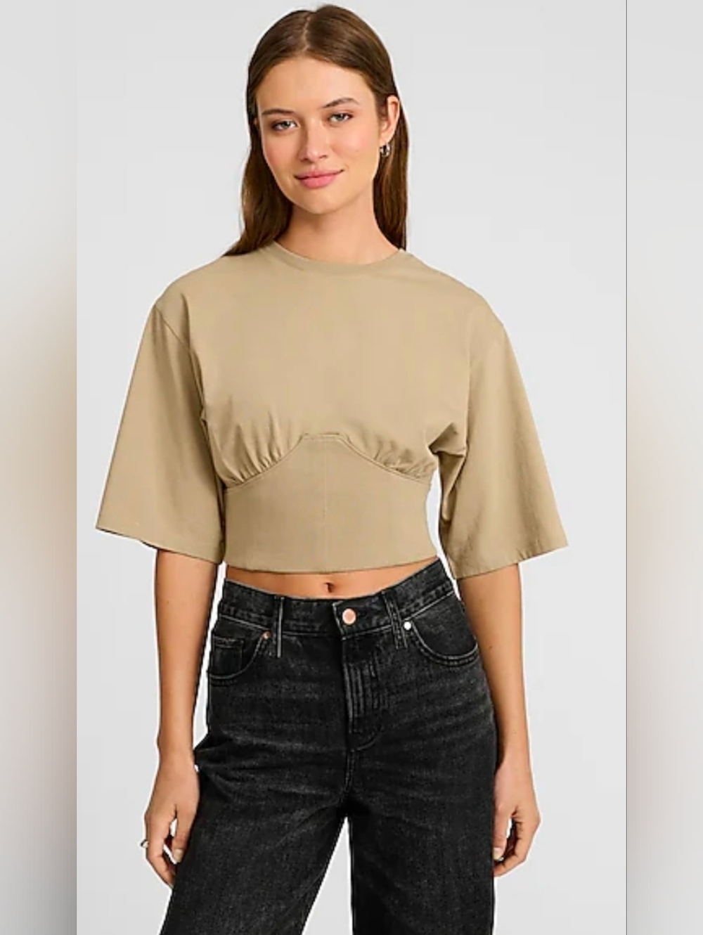 Express Corset Crop Tee